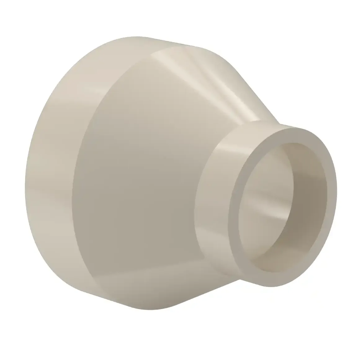 Picture of Reducer concentric:225/180 SDR17 ISO S-8 short spigot injection moulded Butt-welding PPR grey