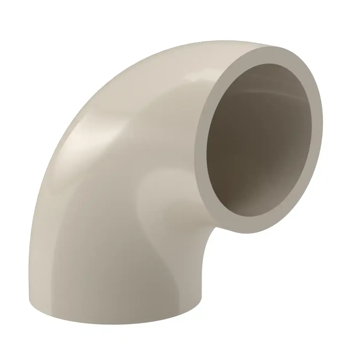 Picture of Bend 90deg:110X10.0 SDR11 short spigot injection moulded Butt-welding PPR grey