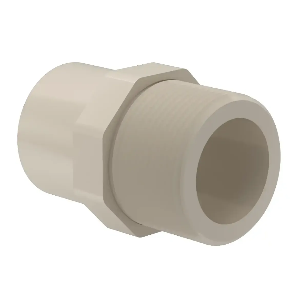 Picture of Adaptor Male Thread:32X1 1/4in MOP 10bar R-thread injection moulded Socket-welding PPR grey
