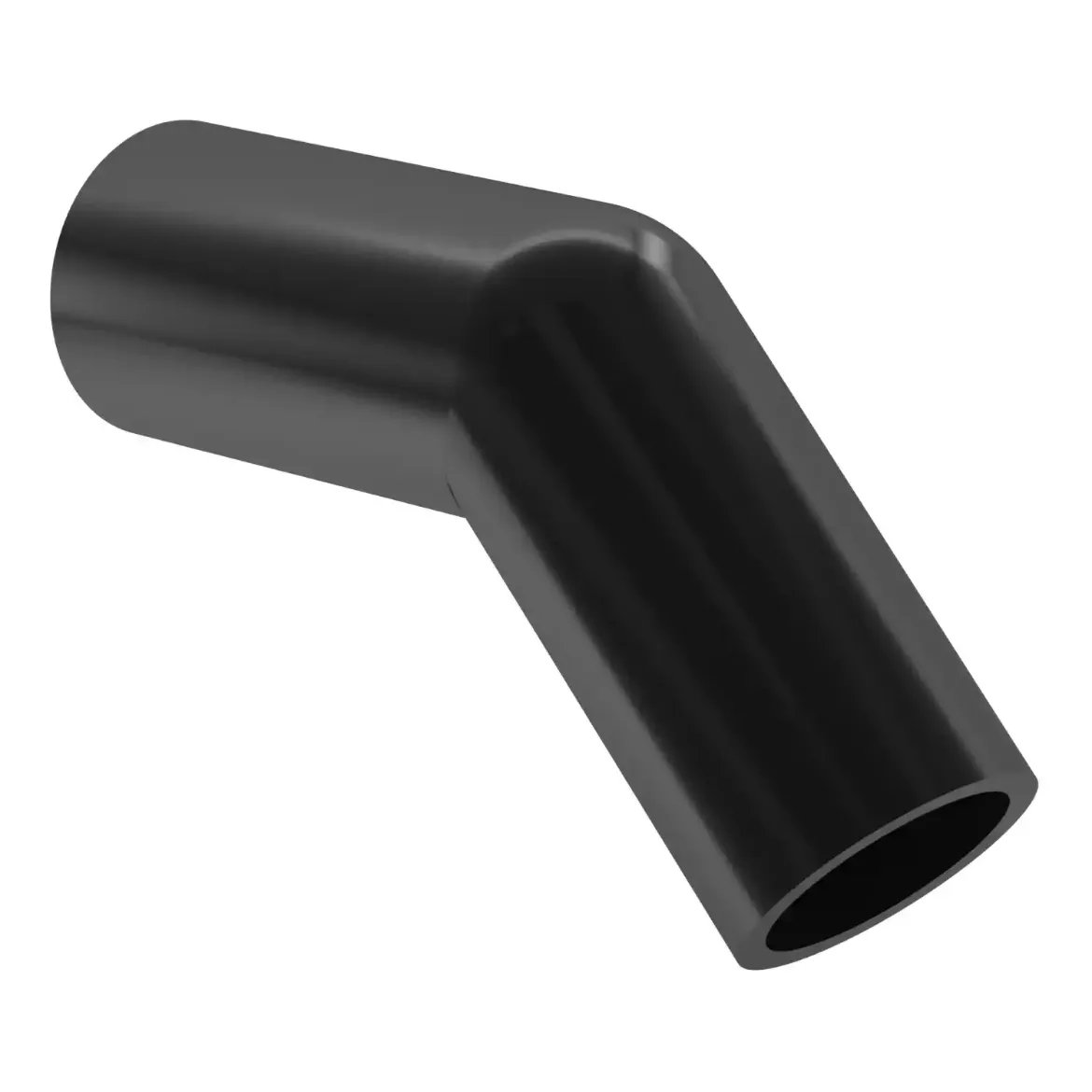 Picture of Elbow 45deg:32X3.0 SDR11 ISO S-5 long spigot injection moulded Butt+E-socket-welding W/P PE 100-RC black