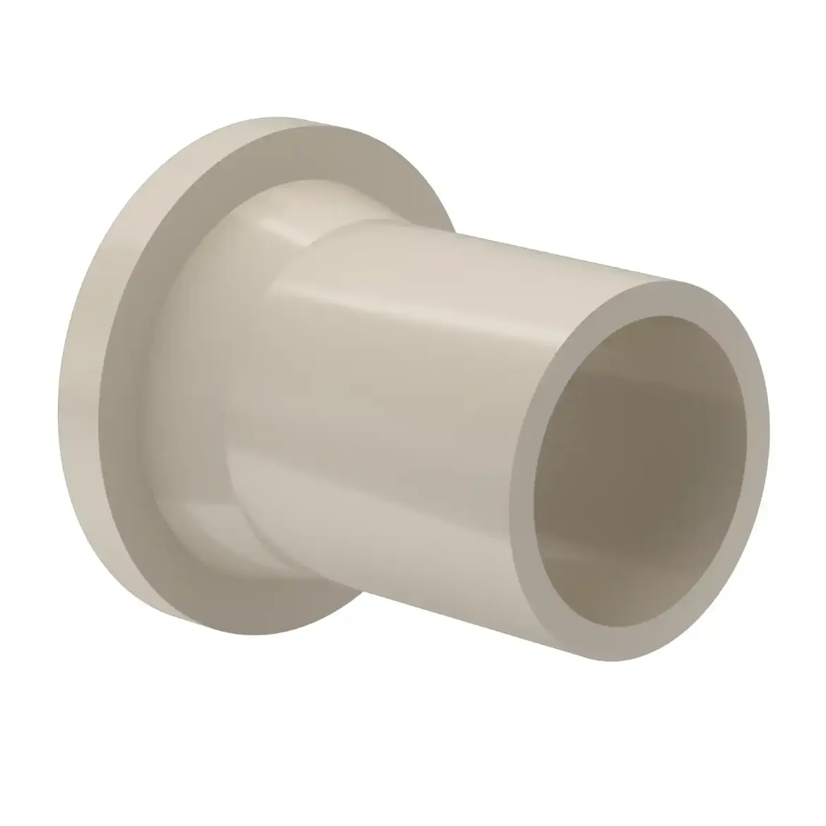 Picture of Stub Flange DIN:40X3.7 SDR11 ISO S-5 long spigot injection moulded Butt+E-socket-welding PPR grey