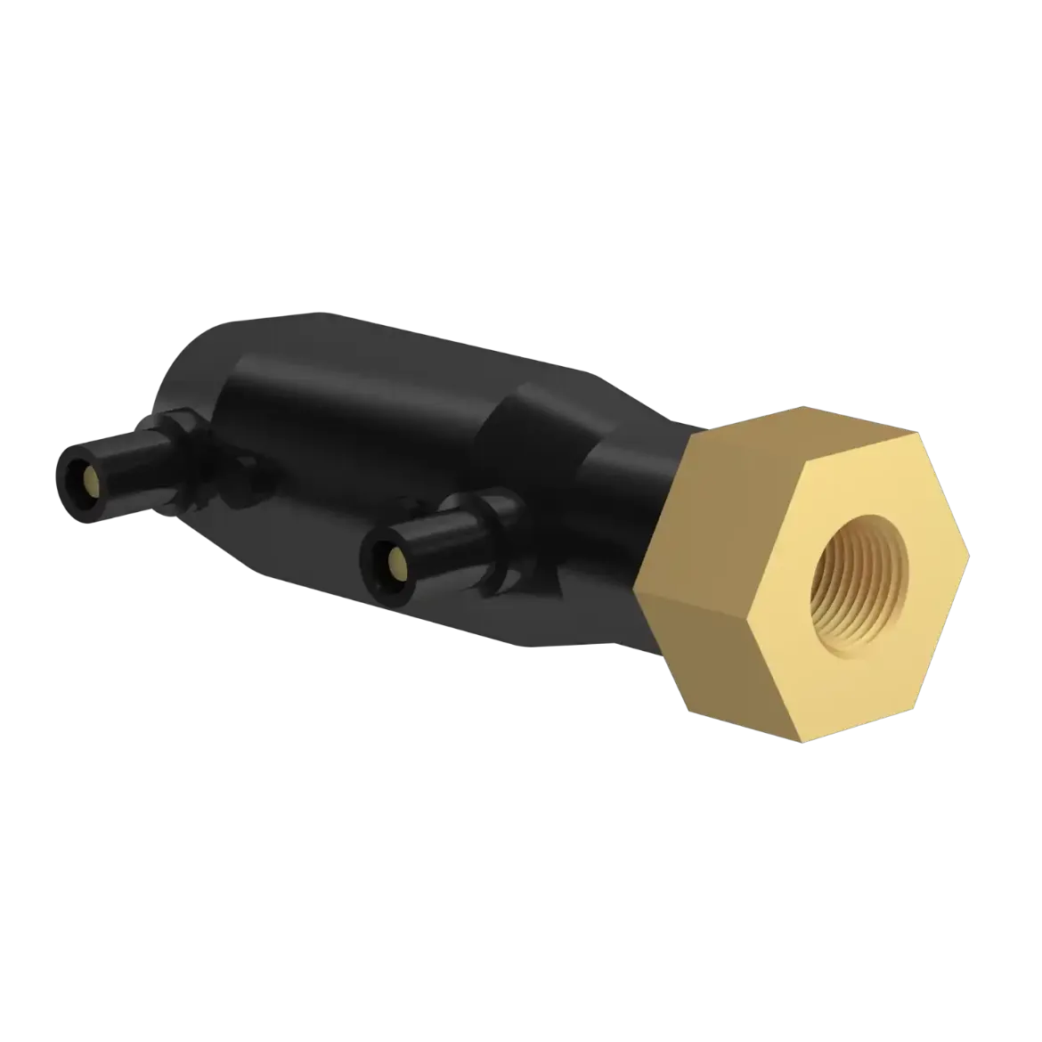 Picture of E-Adaptor Socket:50X1 1/2in SDR17-11 PN16 with brass-female thread injection moulded Electro-fusion W/P PE 100-RC black