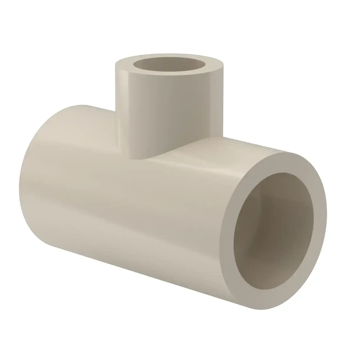 Picture of Tee reduced:63/32 MOP 20bar injection moulded Socket-welding PPR grey