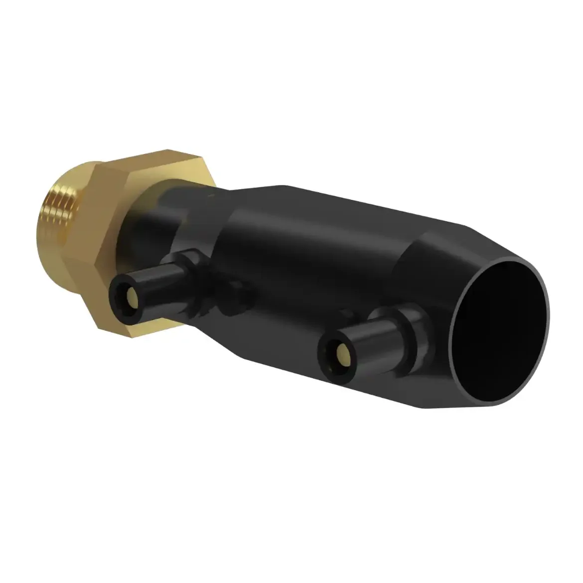 Picture of E-Adaptor Socket:20X1/2in SDR11 PN16 with brass-male thread injection moulded Electro-fusion W/P PE 100-RC black