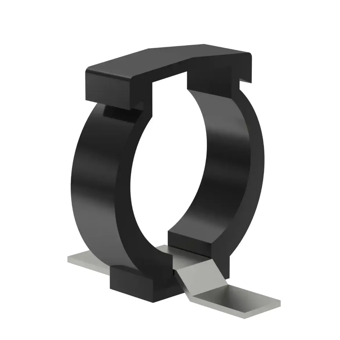 Picture of Pipe Clip:160 injection moulded Installation Accessory PP-FRP black