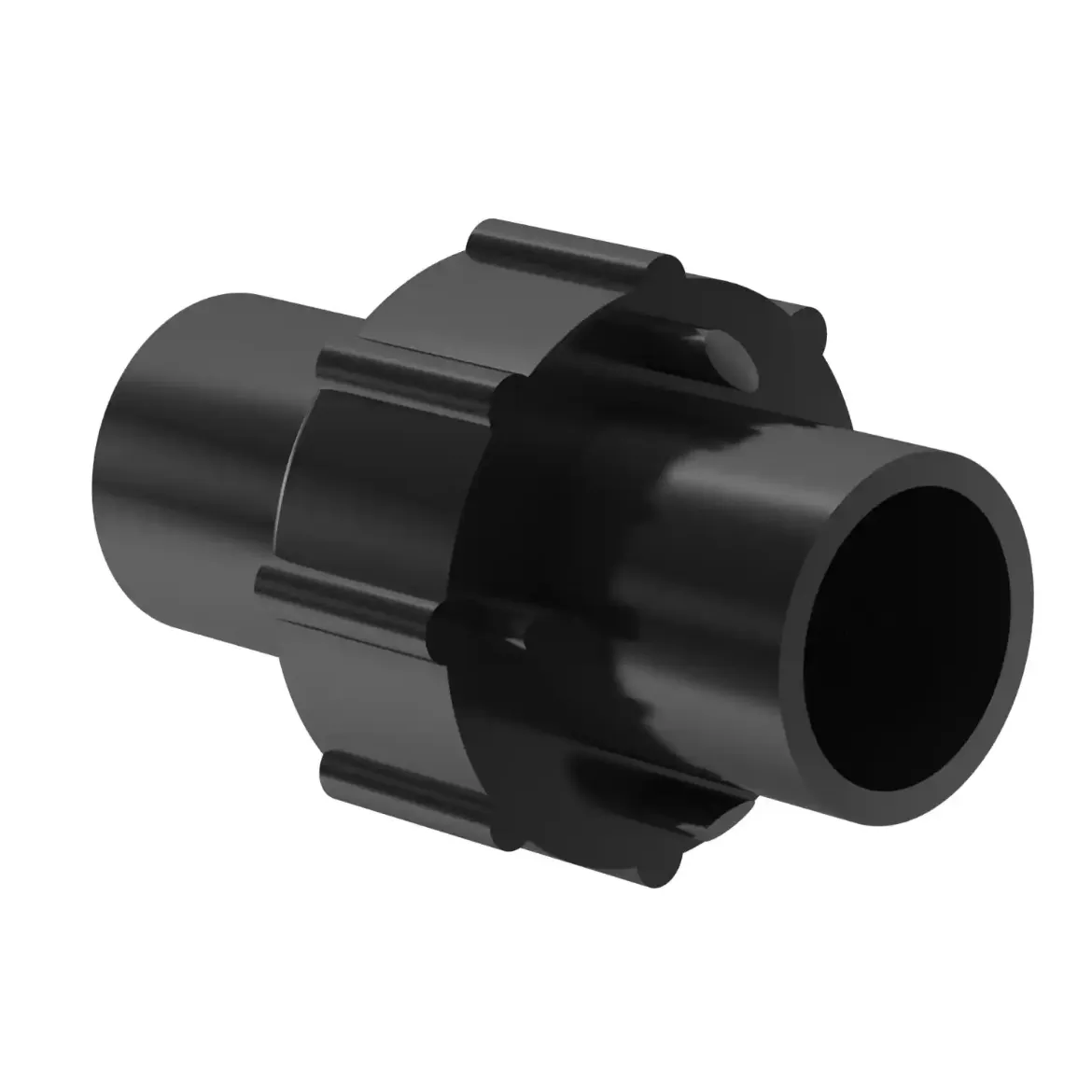 Picture of Union Type 24:25 SDR11 ISO S-5 FPM-sealing injection moulded Butt-welding PE 100-RC black