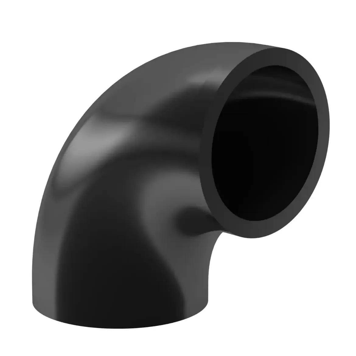 Picture of Bend 90deg:280X25.4 SDR11 ISO S-5 short spigot injection moulded Butt-welding PE 100-RC black