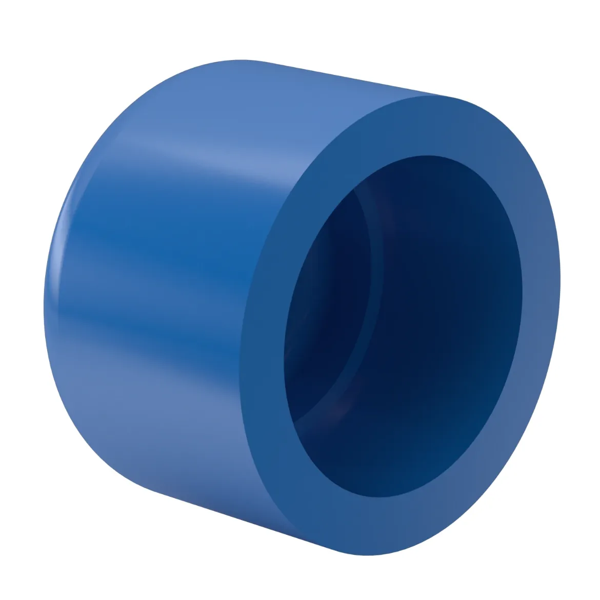 Picture of End Cap:32 MOP 16bar injection moulded Socket-welding PE 100 blue