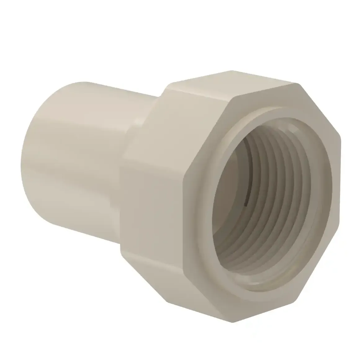 Picture of Adaptor Female Thread:40X1 1/4in SDR11 ISO S-5 R-thread/FRP-reinforced injection moulded Butt-welding PPR grey