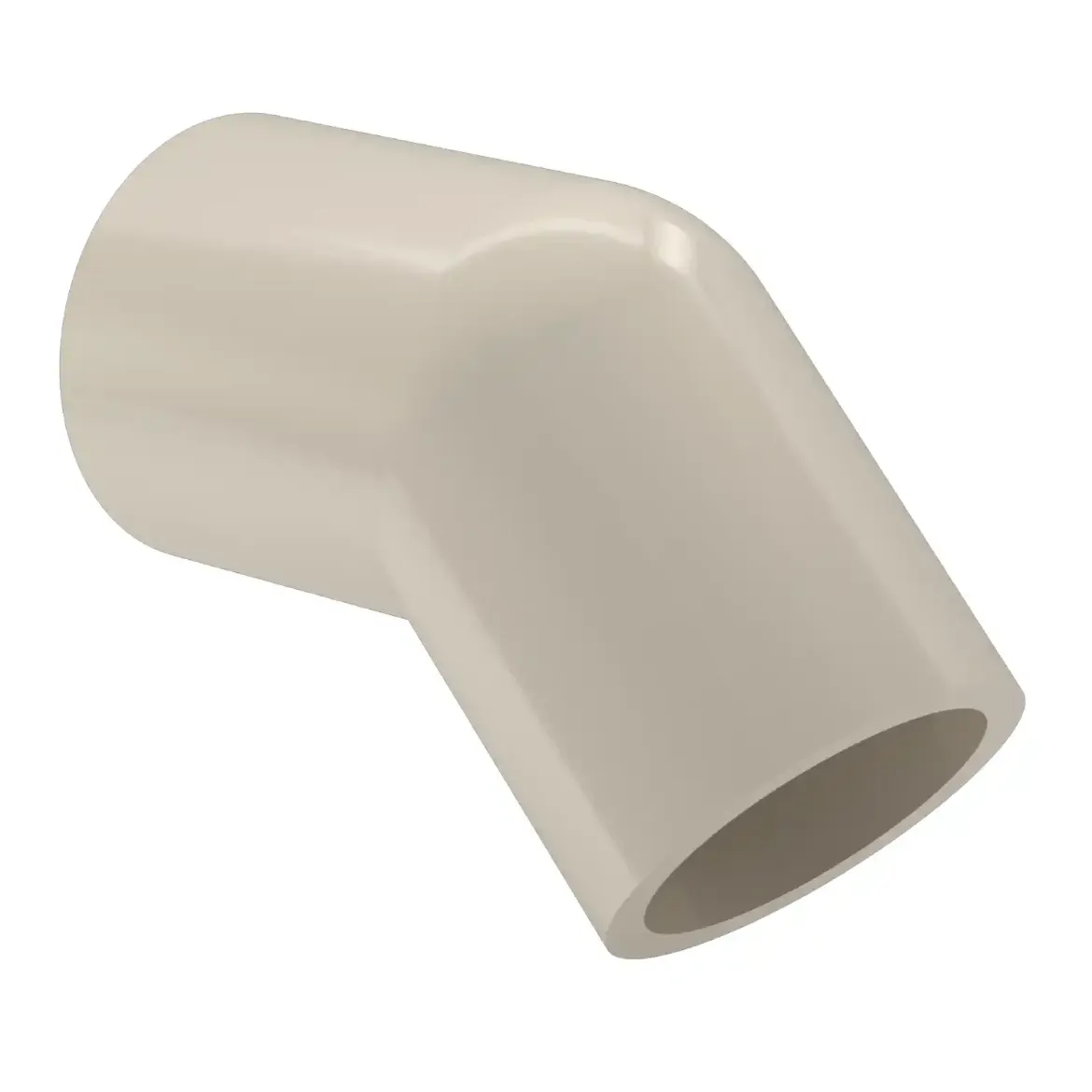 Picture of Elbow 45deg:315X18.7 SDR17 ISO S-8 long spigot injection moulded Butt+E-socket-welding PPR grey