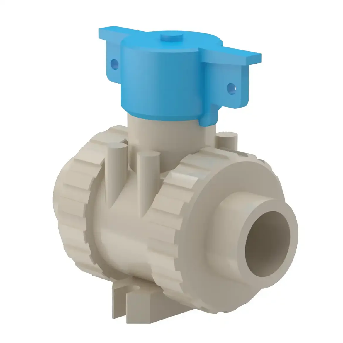 Picture of Ball Valve M1:20 MOP 10bar FPM-sealing injection moulded Socket-welding PP grey