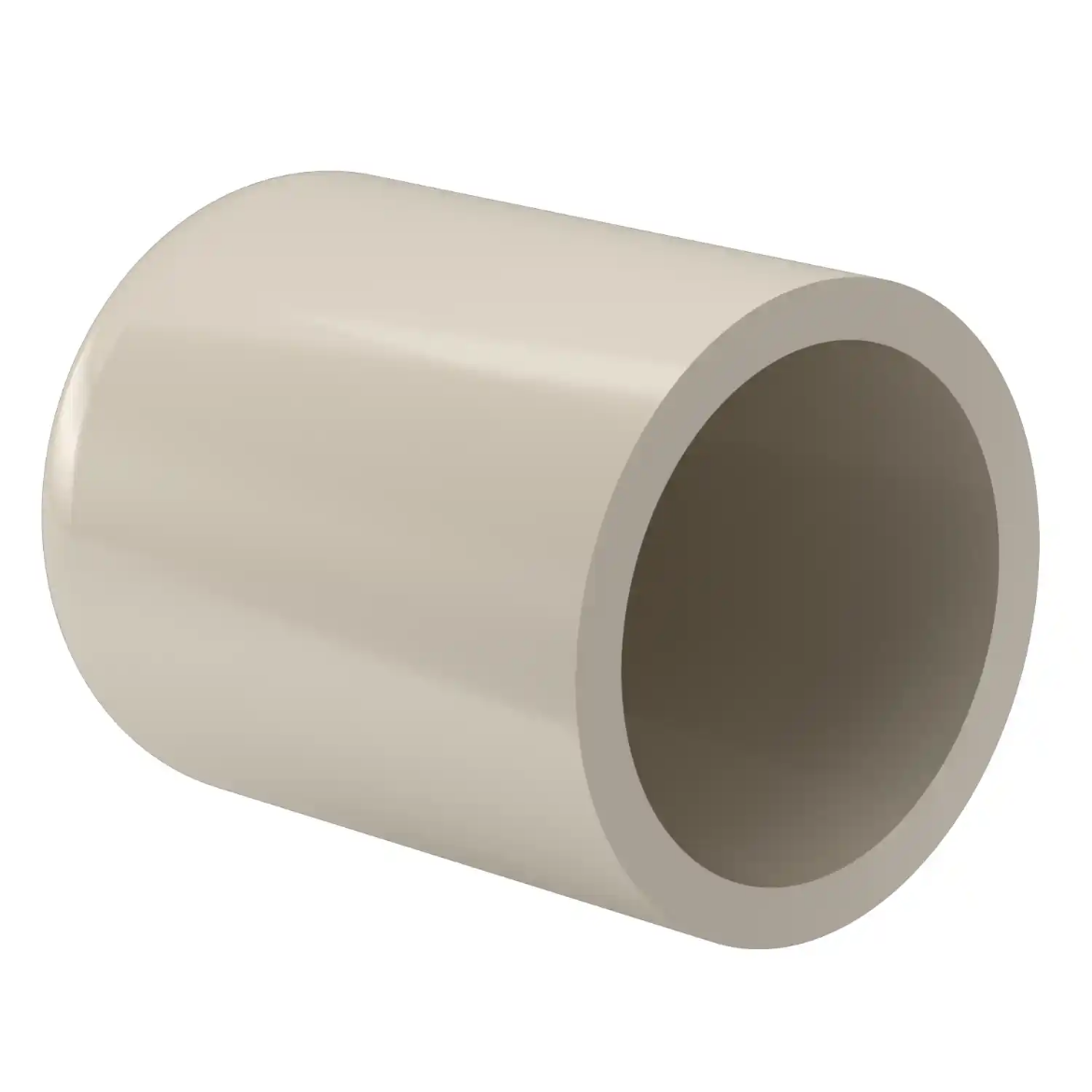 Picture of End Cap:63X5.8 SDR11 ISO S-5 long spigot injection moulded Butt+E-socket-welding PPR grey